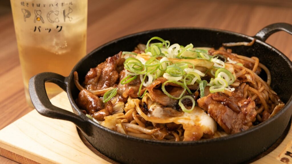 焼きそばとハイボール パック