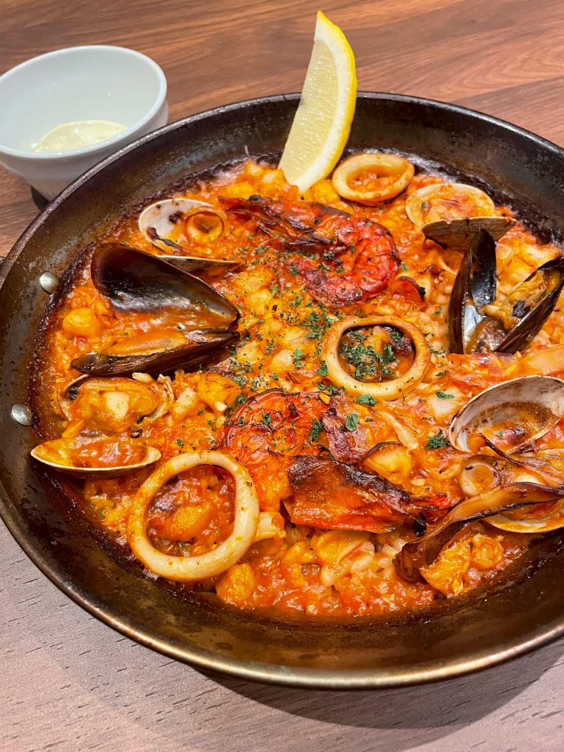 魚介のパエリア