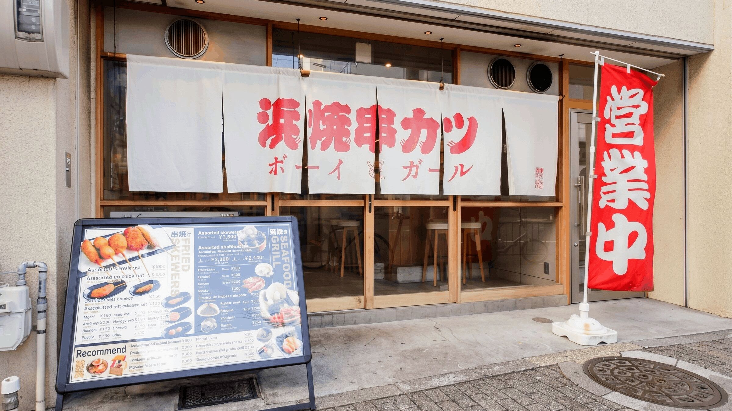 浜焼ボーイと串カツガール
